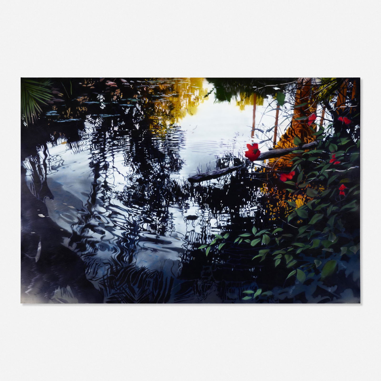 David Kessler, Evening Lace: David Kessler Evening Lace 2007acrylic on abraided aluminum48 h × 72 w in (122 × 183 cm) Signed, titled and dated to verso 'Evening Lace D. Kessler 2007'. Artist's stamp to verso.