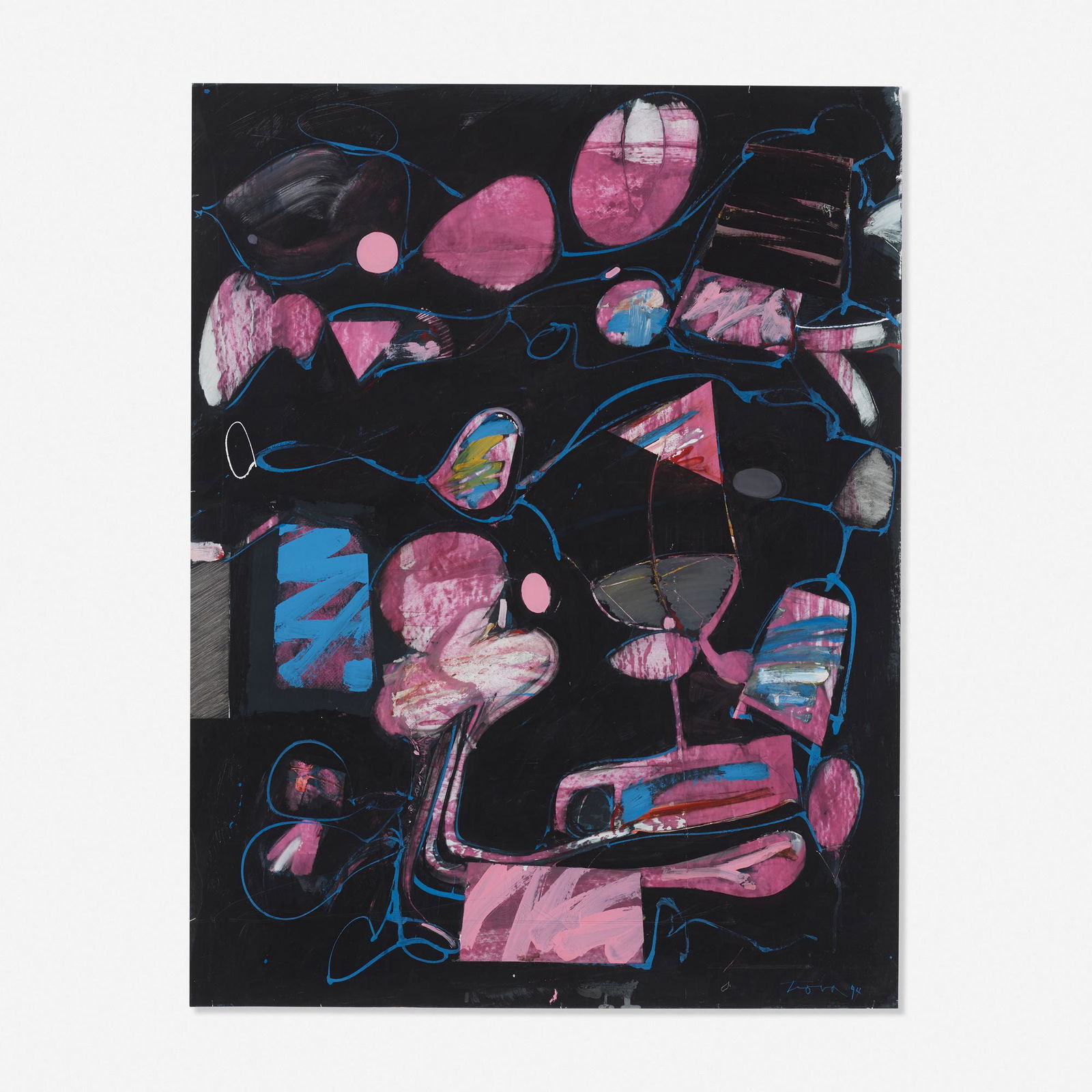 Ernest Trova, Poemetry: Ernest Trova Poemetry USA, 1994mixed media on artist's board35.75 h × 28 w in (91 × 71 cm) Signed and dated to lower right 'Trova 94'. Literature: Trova: Pa