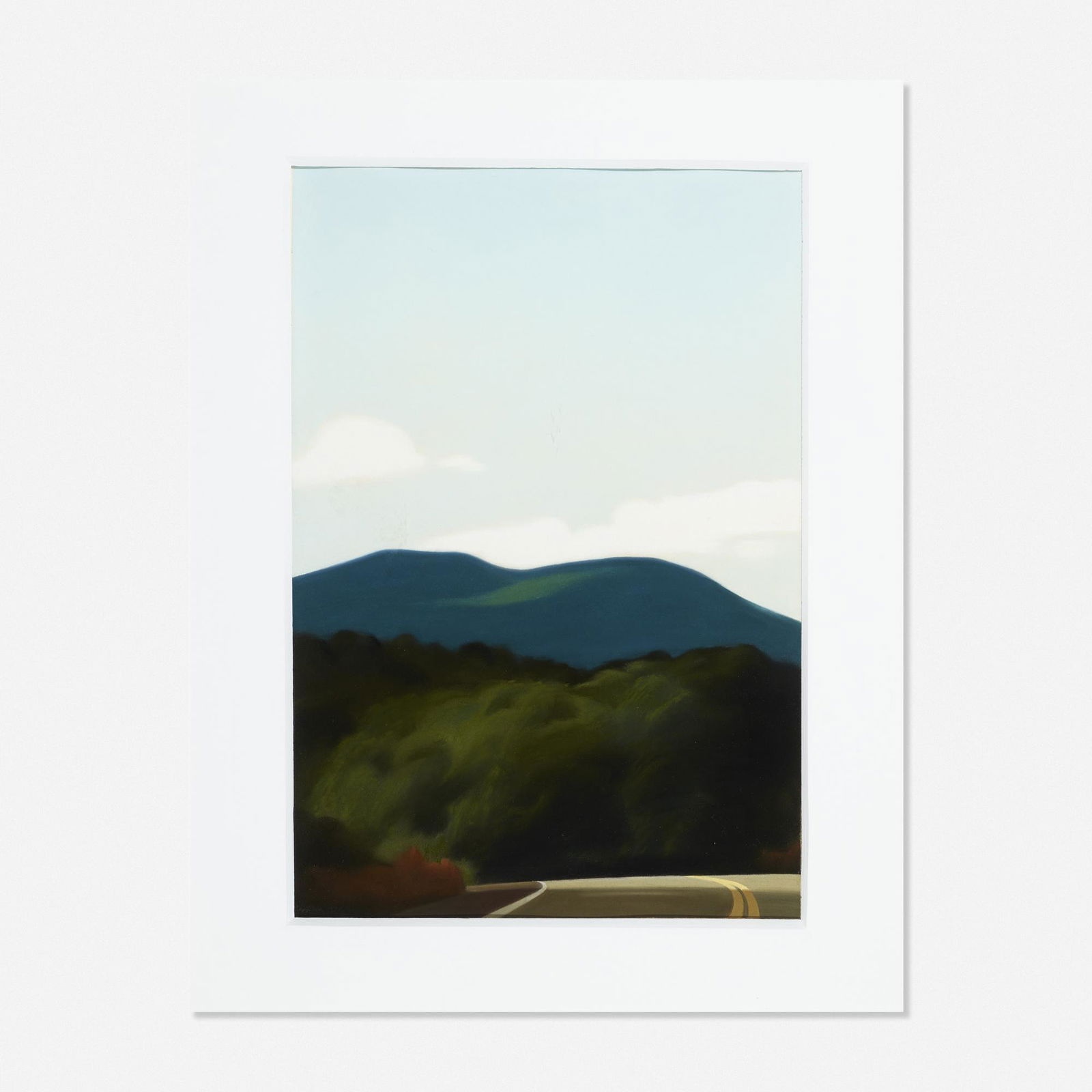 Sarah Supplee, Small Road to Long Lake: Sarah Supplee Small Road to Long Lake 1977pastel on paper20.375 h × 13.75 w in (52 × 35 cm) Signed and dated to lower left 'Supplee 1977'. Provenance: Collecti