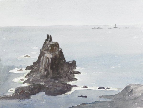 LAMONT WARNER Folio of 12 watercolors: LAMONT A. WARNER (American ) Folio of twelve watercolor and gouache paintings, dated from 1933-1964, unframed. Most signed titled and dated. Largest: 15'' x 20''