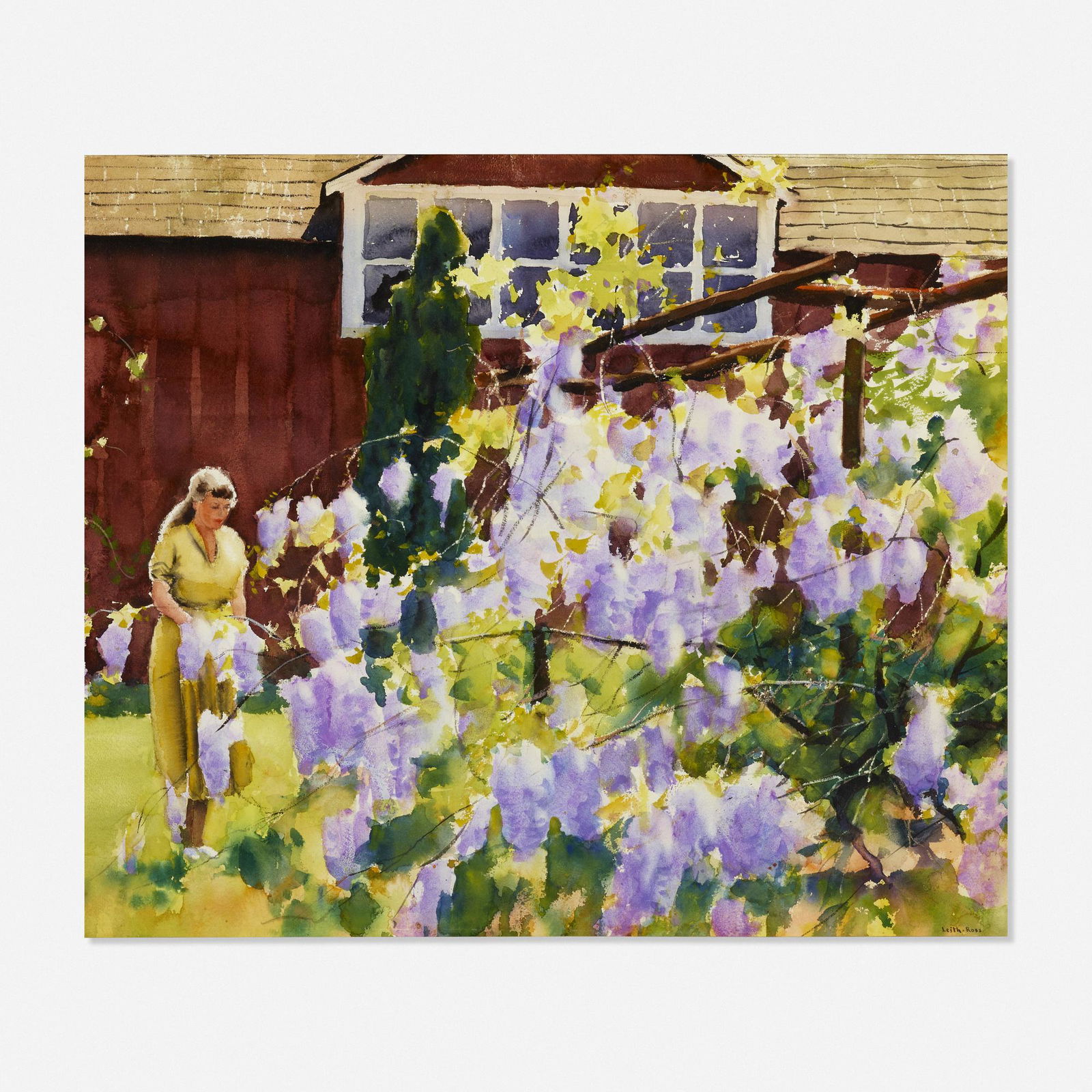 Harry Leith-Ross, Untitled: Harry Leith-Ross Untitled watercolor on paper22 h × 26 w in (56 × 66 cm) Signed to lower right 'Leith-Ross'.