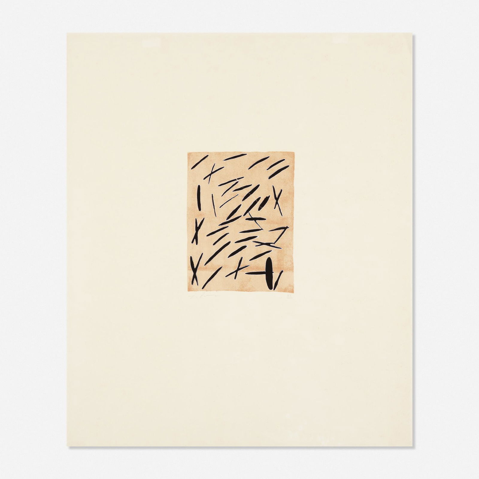 Larry Poons, Untitled: Larry Poons Untitled from Ten from Leo Castelli portfolio 1967screenprint in colors24 h × 20 w in (61 × 51 cm) Signed and numbered 'L. Poons 43/200'. This work is number 43 from the e