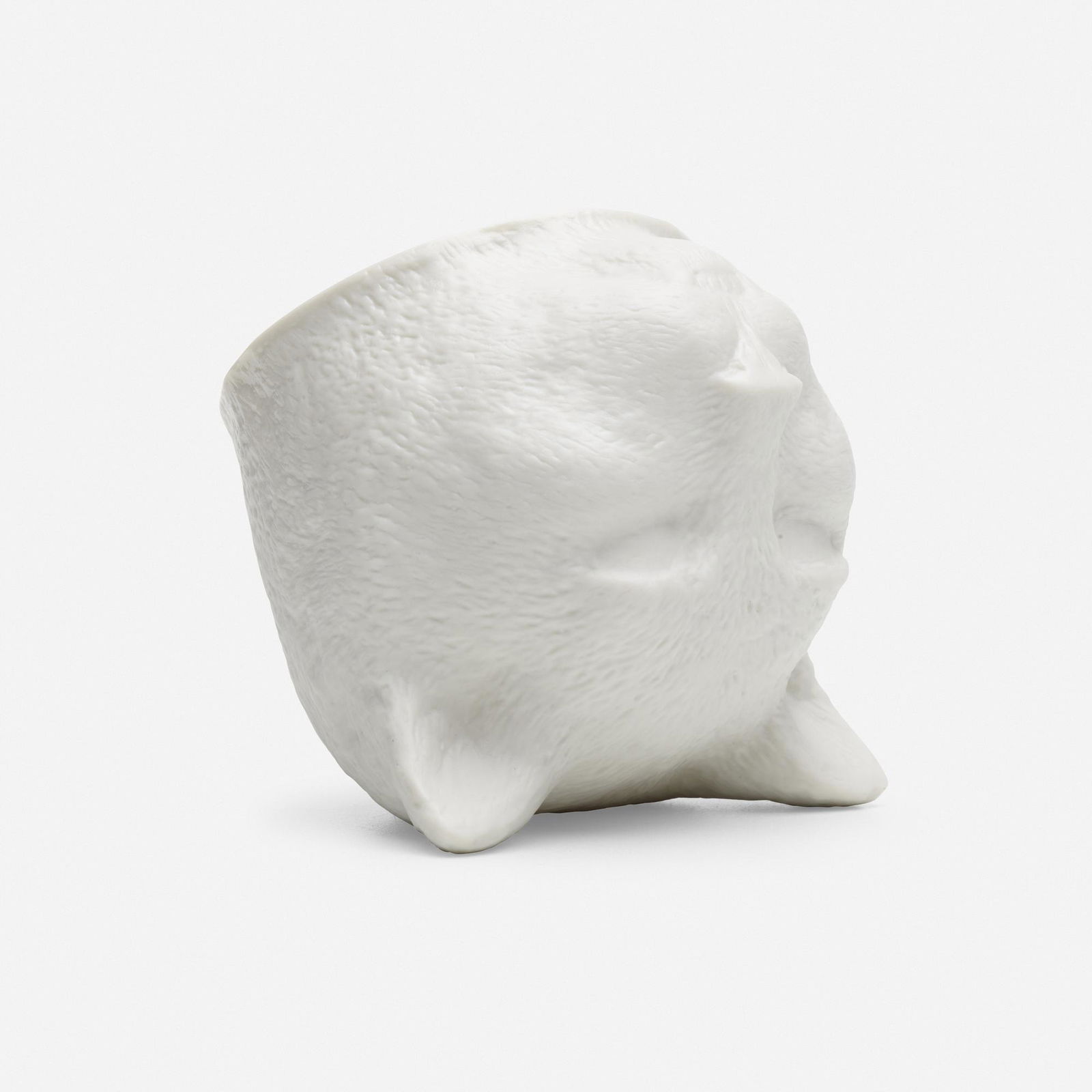 Kiki Smith, Cat: Kiki Smith Cat 1999high fired porcelain3.25 h × 3.25 w × 3.75 d in (8 × 8 × 10 cm) Stamped signature, date, number and inscription to inside 'KS 1999 A/D 111/150'. This wo