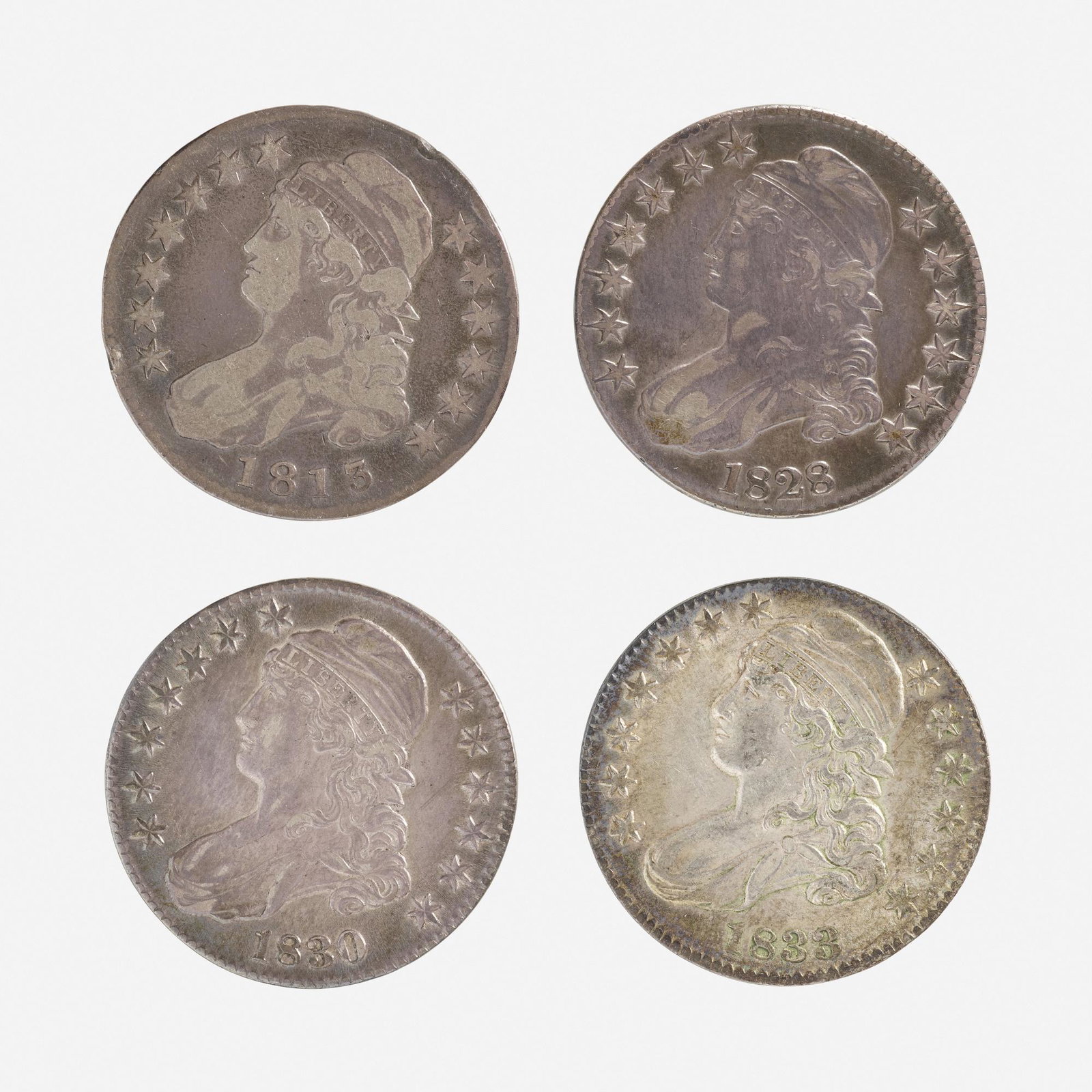 Twelve U.S. Capped Bust 50C Coins (1 of 2)