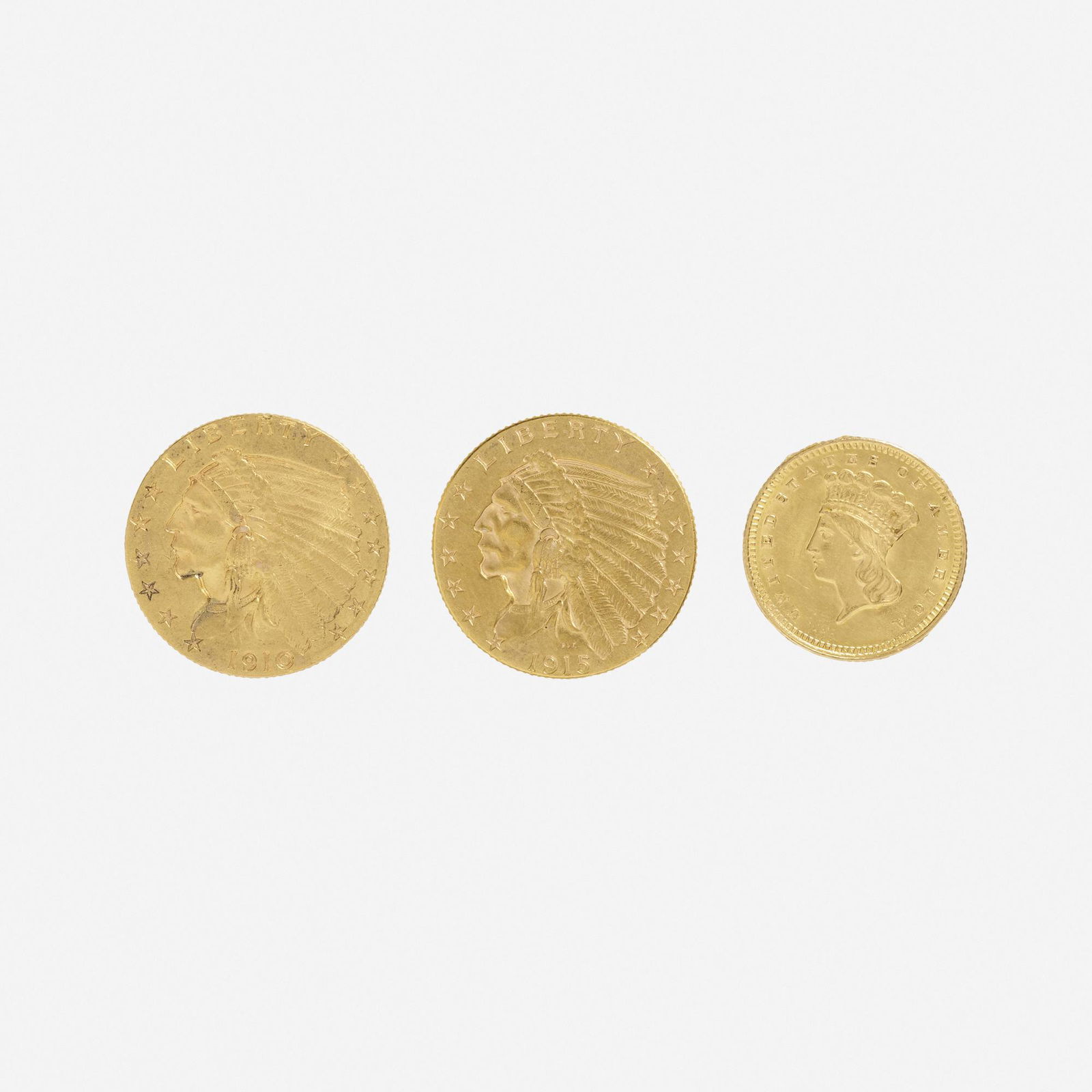 Three U.S. Gold Coins (1 of 2)