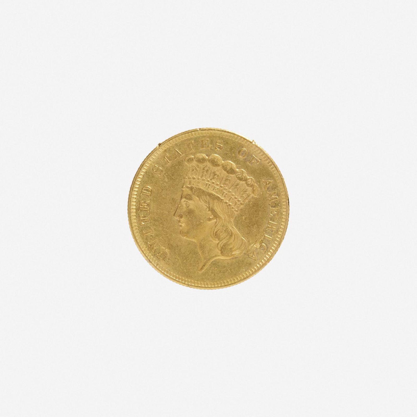 U.S. 1856-S $3 Gold Coin (1 of 2)