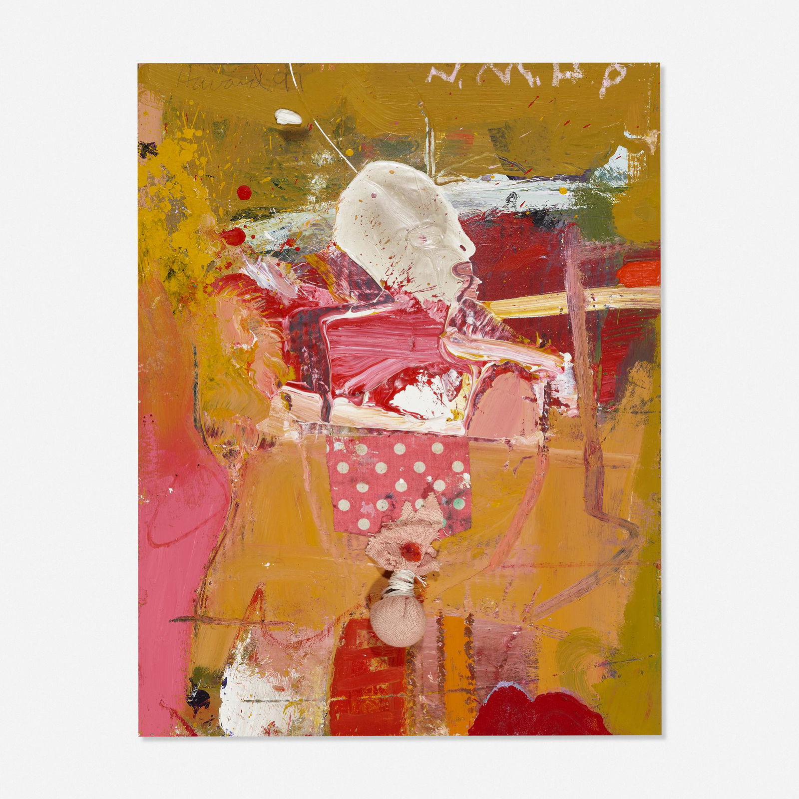 James Havard, New Mexico History Page: James Havard New Mexico History Page 1991acrylic and collage on archival cardboard mounted on wood18 h × 14 w × .5 d in (46 × 36 × 1 cm) Signed, titled and dated to upper