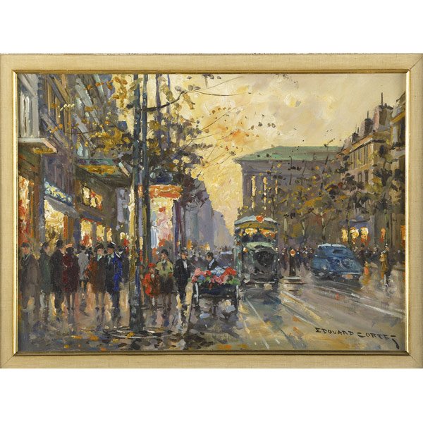 Edouard Leon Cortes (French, 1882-1969) Boulevard d