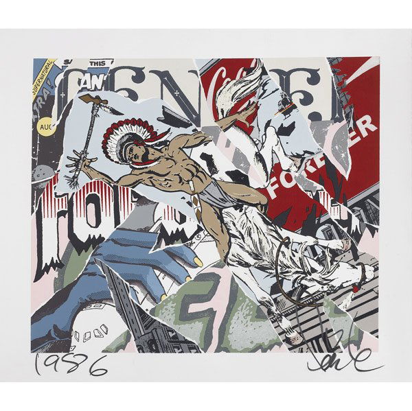 Faile (American, 20th C.) Tender Forever, 2008; S: Faile (American, 20th C.) Tender Forever, 2008; Screenprint in colors; Signed and dated from edition of 315; 28'' x 32 1/4'' (sheet); Provenance: From the artist; Private Collection