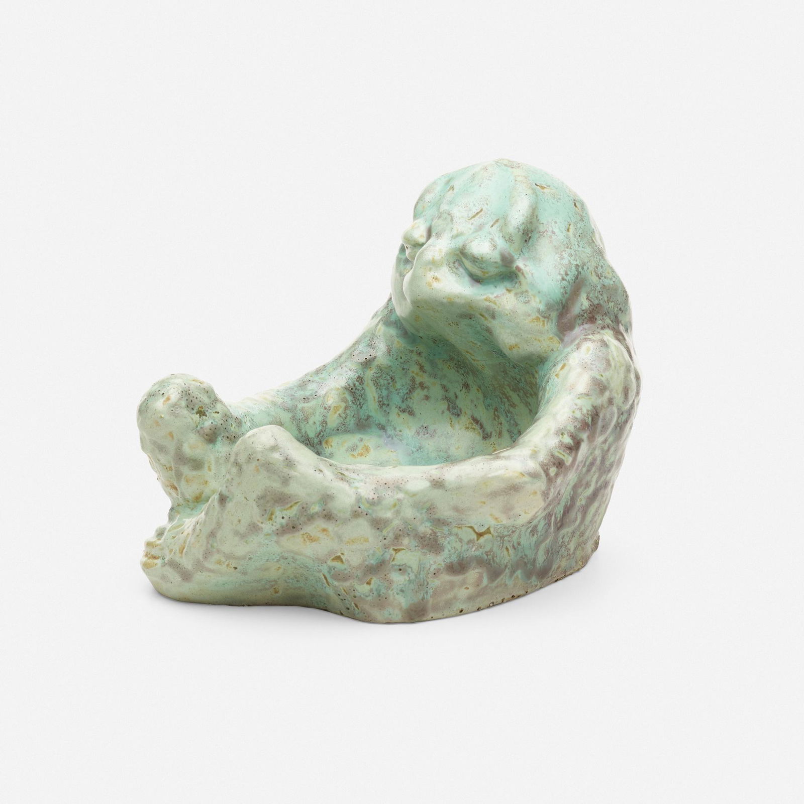 Jean-Désiré Ringel d'Illzach, Vide poche: Jean-Désiré Ringel d'Illzach Vide poche France, c. 1900glazed stoneware6 h × 7.5 w × 8.5 d in (15 × 19 × 22 cm) Incised signature to underside 'R. D'Illzach'.