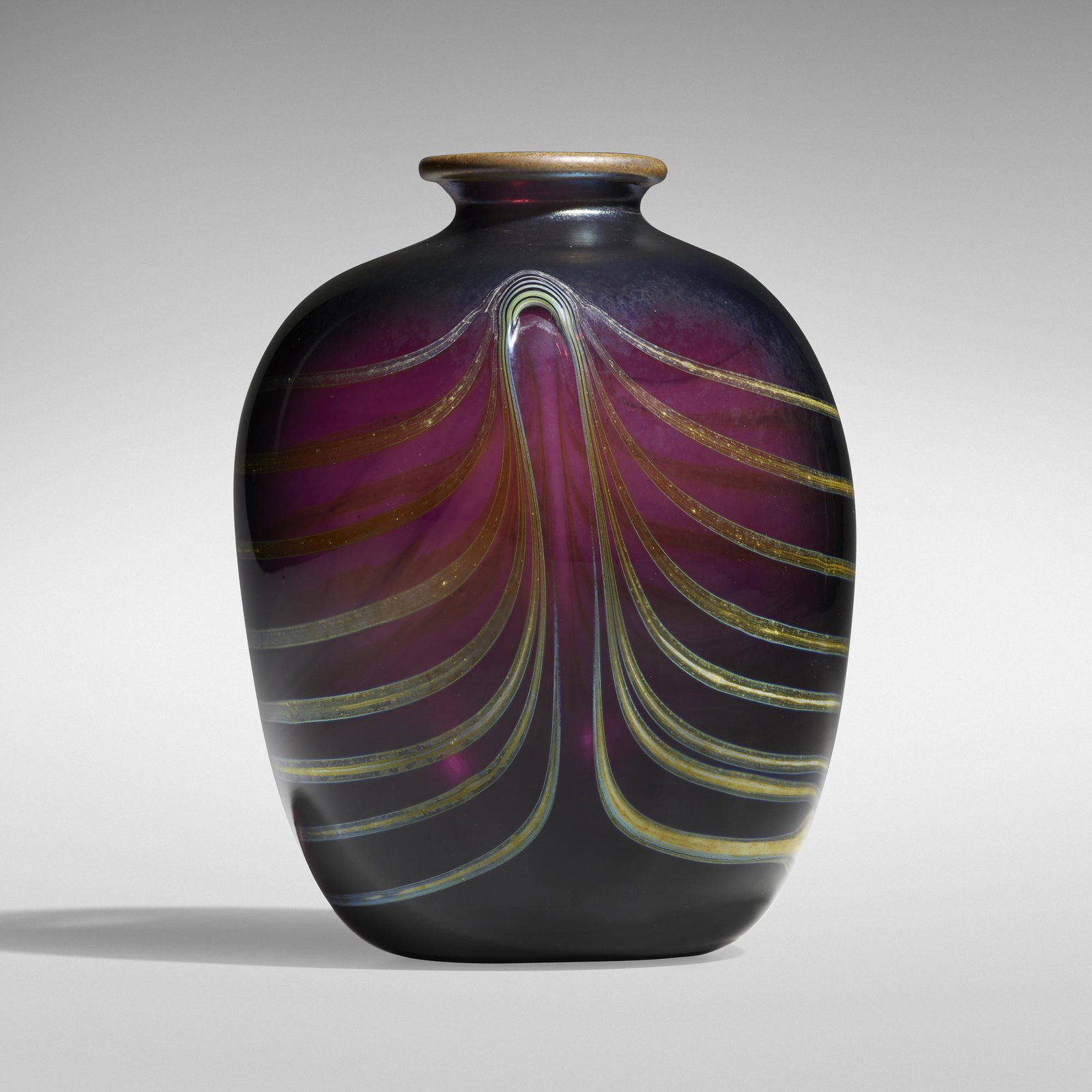 Dale Chihuly, Early vase: Dale Chihuly Early vase USA, 1971 hand-blown glass 7.75 h × 5.5 dia in (20 × 14 cm) Etched signature and date near base 'Chihuly 1971'. Provenance: Private Colle
