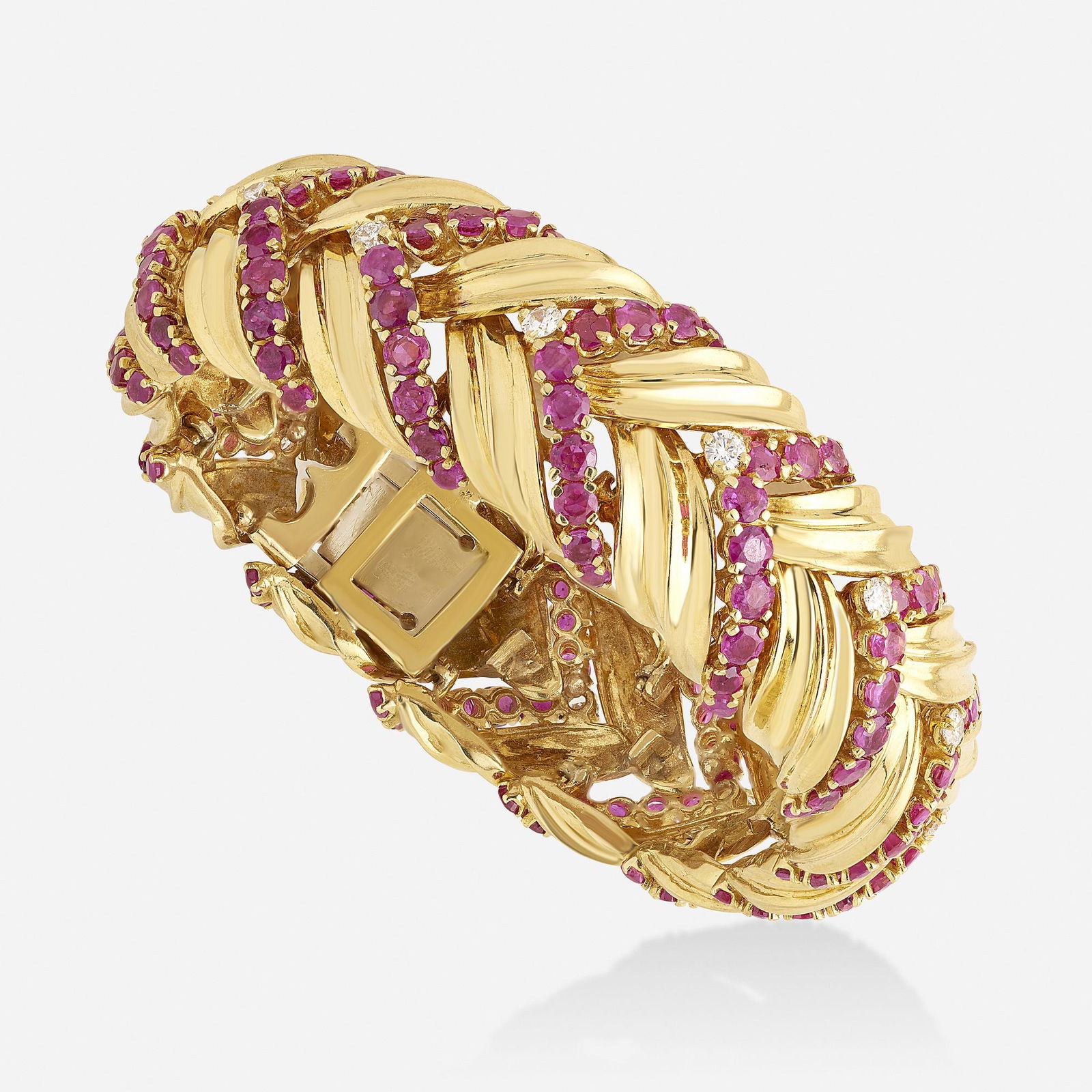 Tiffany & Co., Ruby, diamond, and gold bracelet (1 of 2)