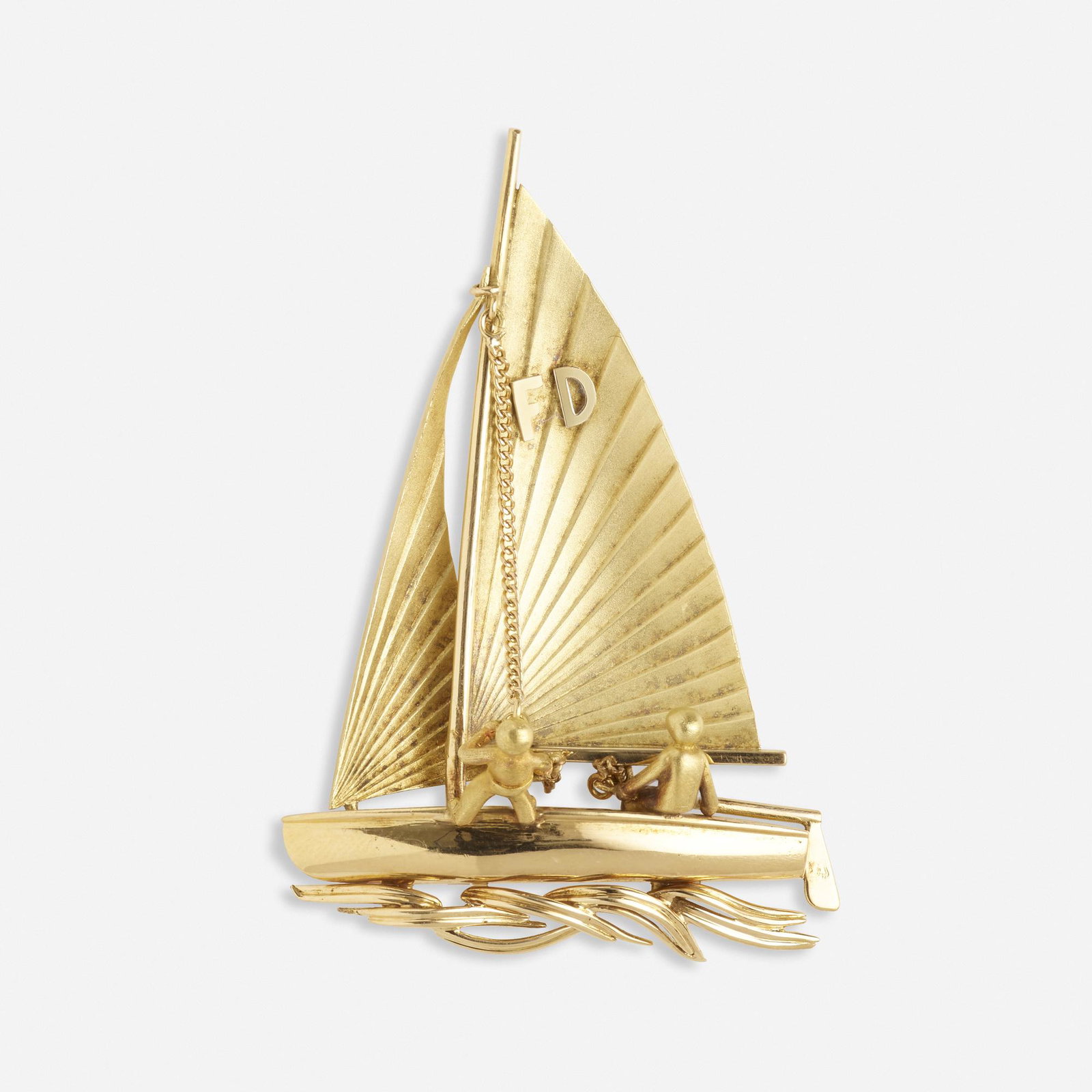 Fred Paris, Gold sailboat brooch