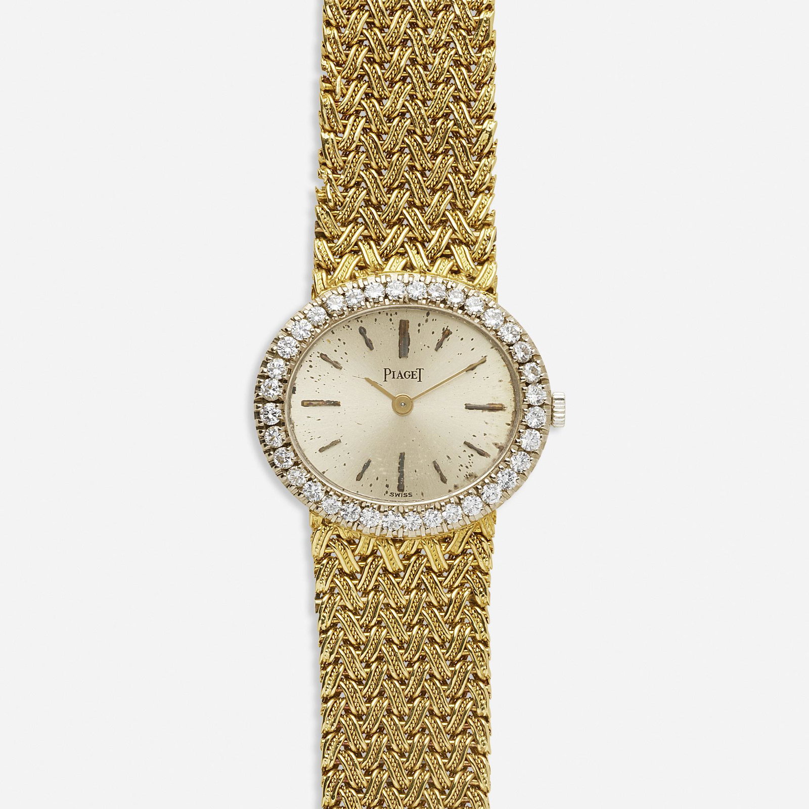 Piaget, Lady's diamond and gold wristwatch, Ref. 9324D1 (1 of 2)