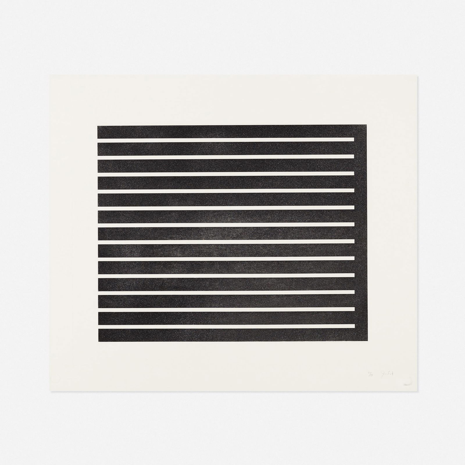 Donald Judd, Untitled from Set of Six Aquatints: Donald Judd Untitled from Set of Six Aquatints 1980aquatint29.375 h × 34.375 w in (75 × 87 cm) Signed and numbered to lower right '81/150 Judd'. This work is number 81 from the editio