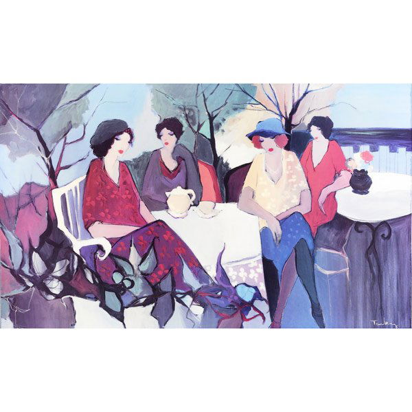 After ITZCHAK TARKAY (Israeli, b. 1935): After ITZCHAK TARKAY (Israeli, b. 1935) ''Untitled,'' offset lithograph in colors (framed). (Provenance: Private Collection, New Jersey.) 35'' x 53'' (overall).