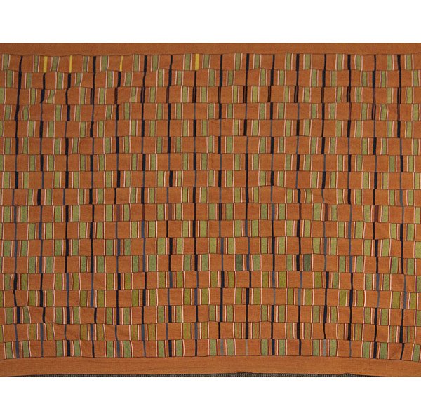 EWE KENTE CLOTH : EWE KENTE CLOTH Ghana, Africa. Large hand loomed textile wrap reserved for ceremonial garb by the tribe, mid 20th C. In excellent overall condition. 99'' x 67''