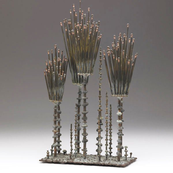 KLAUS IHLENFELD Sculpture: KLAUS IHLENFELD (German/American, 20th C.) Phosphorous Bronze sculpture. Signed. 15 3/4'' high