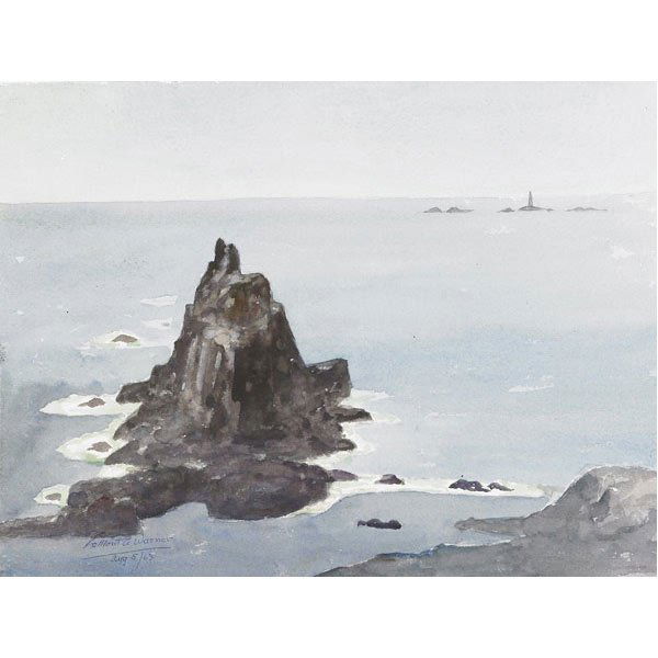 LAMONT A. WARNER Folio of paintings: LAMONT ADELBERT WARNER (American, 1876-1970) Folio of twelve watercolor and gouache paintings, dated from 1933-1964, unframed. Most signed titled and dated. Largest: 15'' x 20''