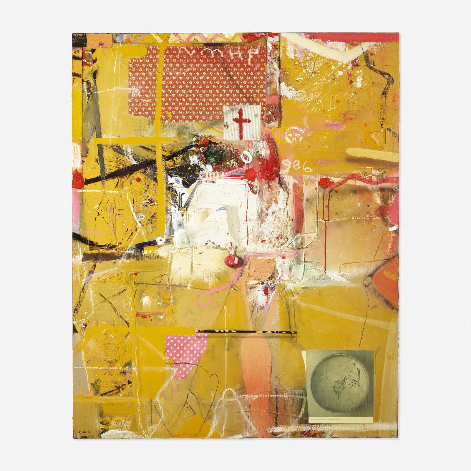 James Havard, New Mexico History Page (259A): James Havard New Mexico History Page (259A) 1991mixed media on cardboard laid to panel60 h × 48 w in (152 × 122 cm) Signed and dated to verso 'Havard 91'. Provenance:</