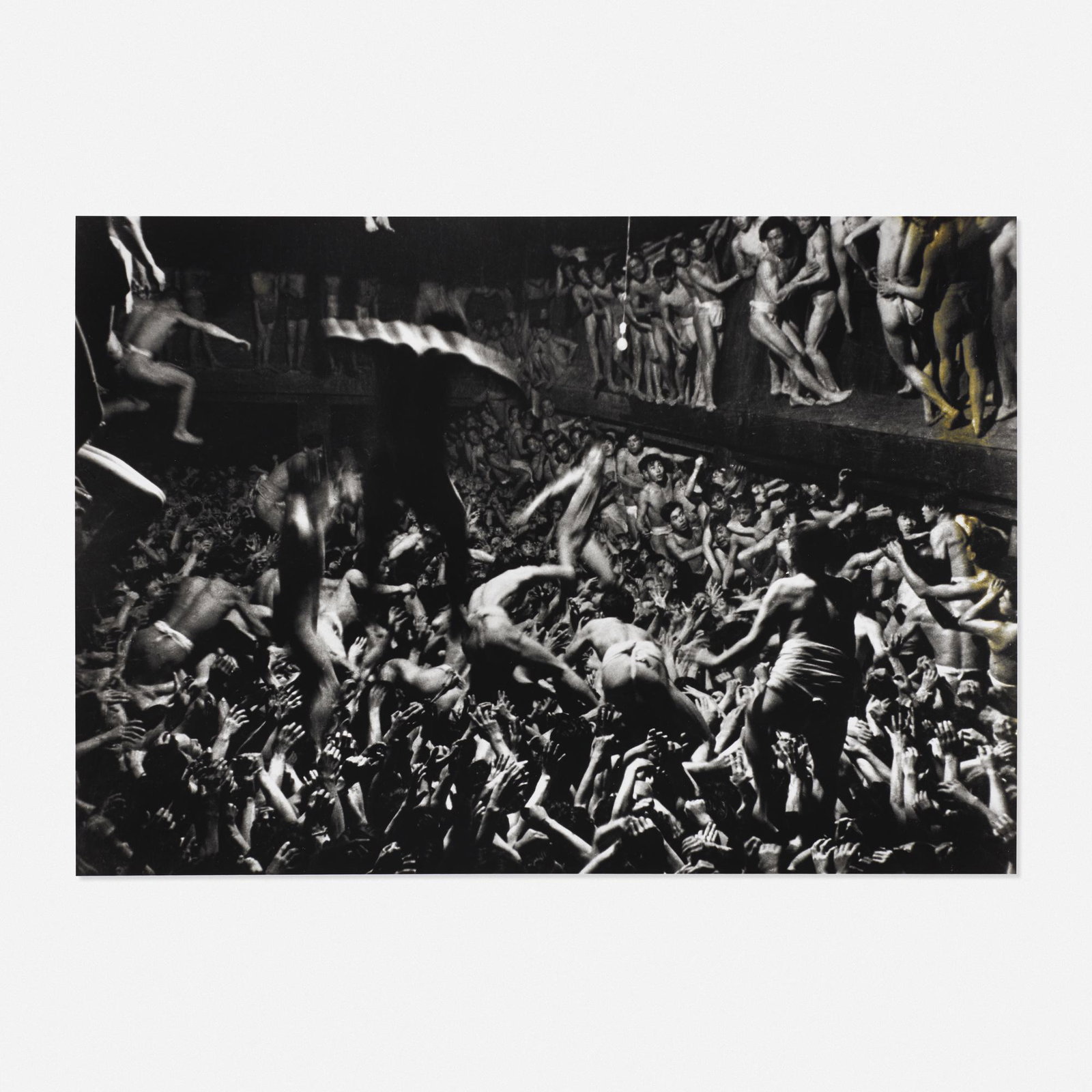 Horace Bristol, Shinto Shrine Melee: Horace Bristol Shinto Shrine Melee 1946 / 1956 gelatin silver print 16 h × 20 w in (41 × 51 cm) Signed, titled and dated to verso 'Horace Bristol Shinto Shrine 1956'. Lit