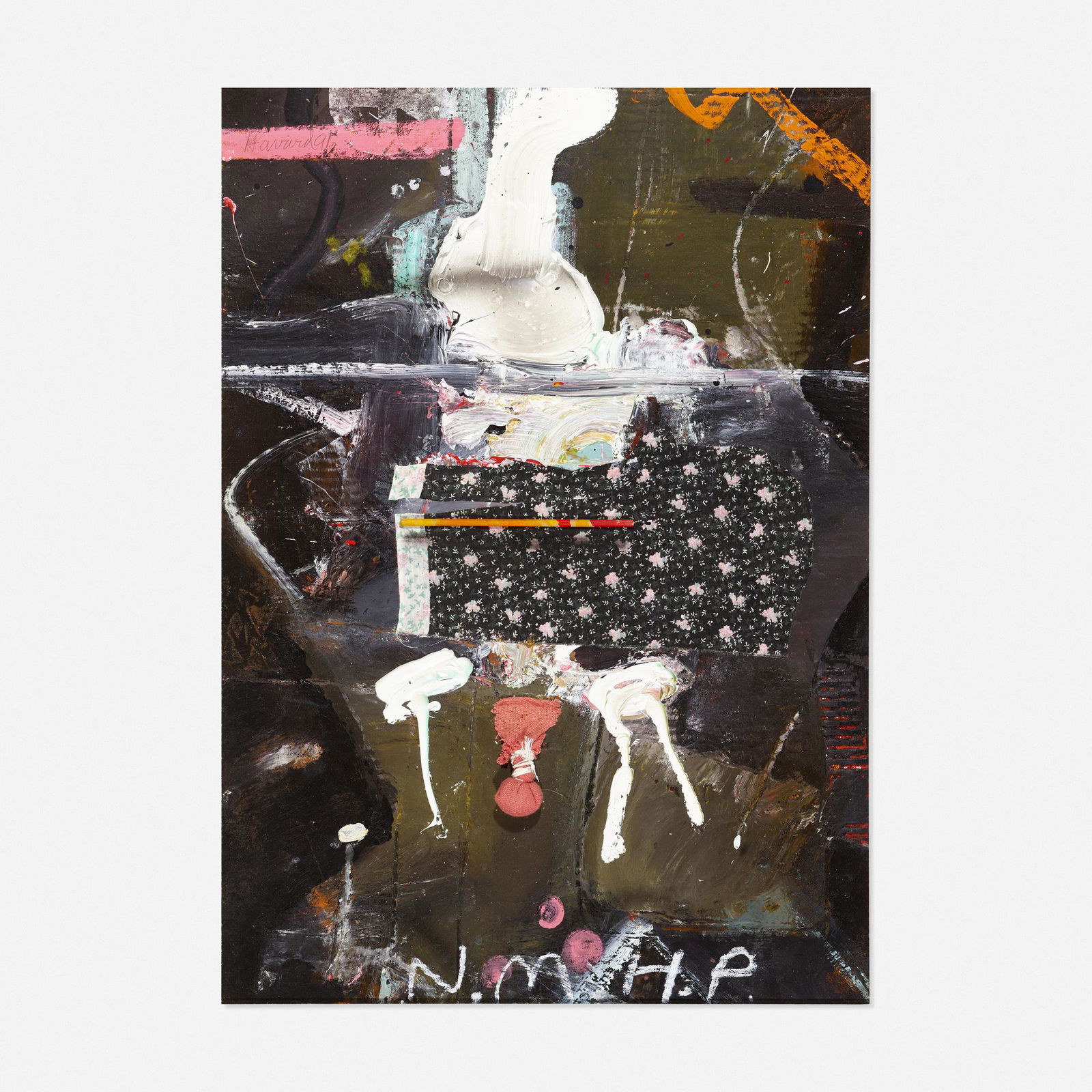 James Havard, Untitled: James Havard Untitled 1991mixed media on cardboard laid to board24 h × 17 w in (61 × 43 cm) Signed and dated to upper left 'Havard 91'. Provenance: The Artist