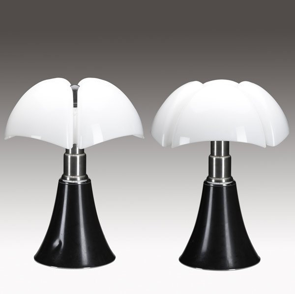 GAE AULENTI / MARTINELLI LUCE Pr Pipistrello lamps