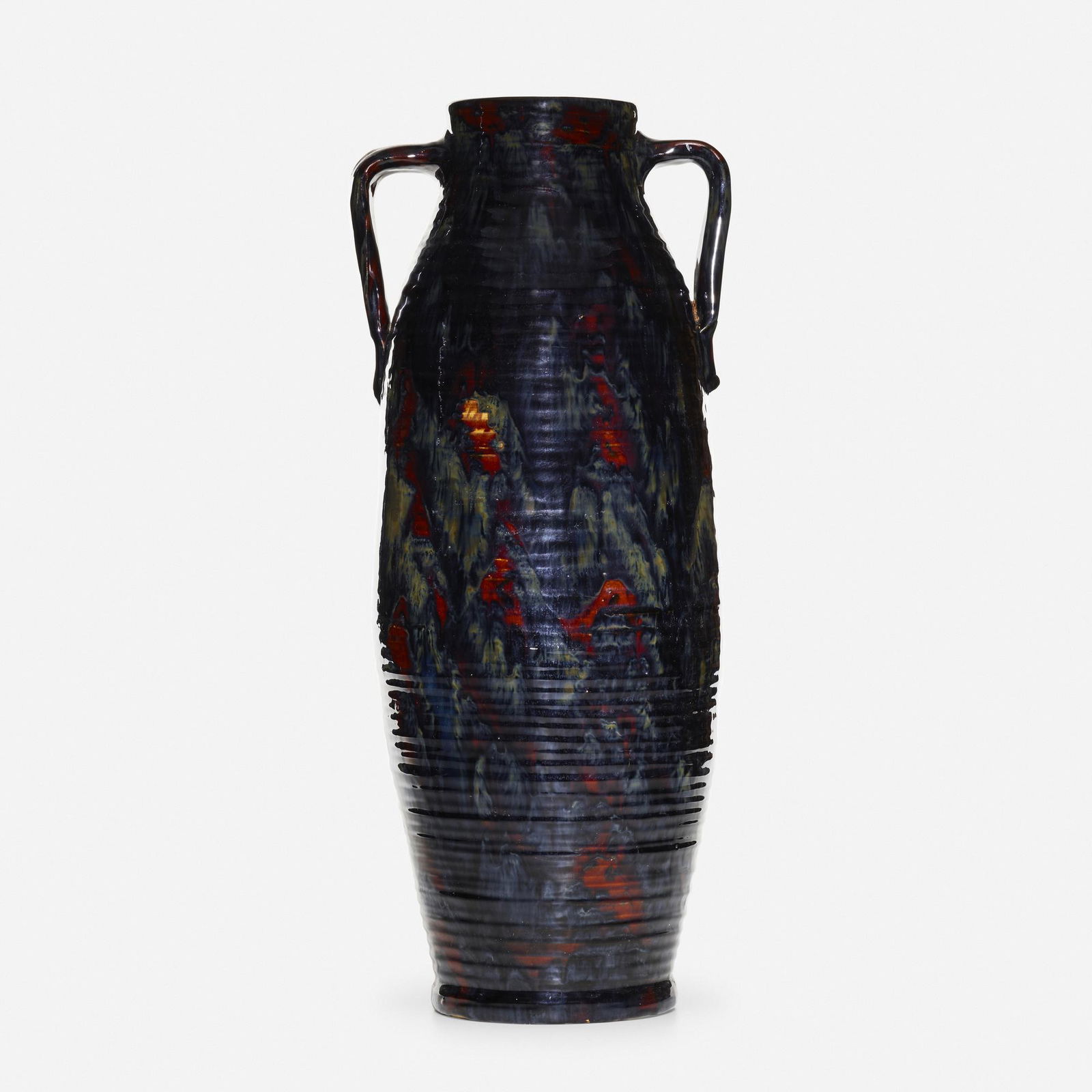 Fulper Pottery, Tall Colonial Ware vase (1 of 3)