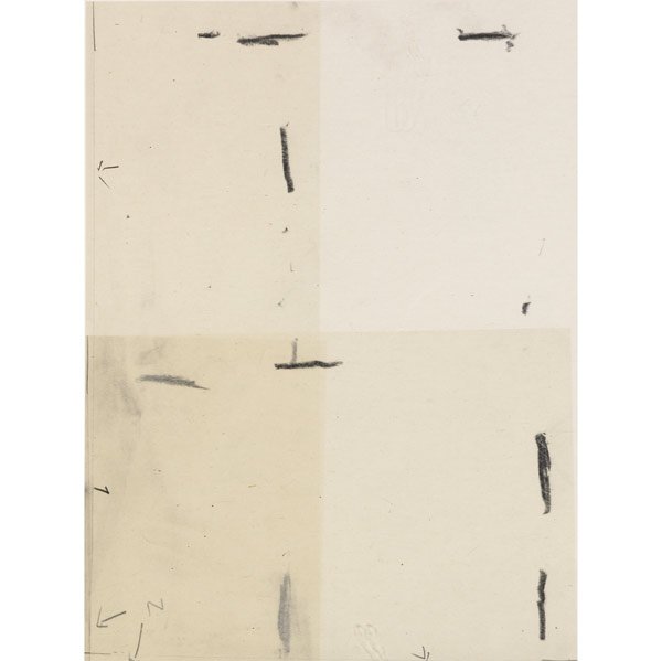 Jill Baroff (American, b. 1954) Two works of art: Jill Baroff (American, b. 1954) Two works of art: Brilliant Corners ''Periodic'', 1997; Graphite on silk tissue (framed); Signed, dated and titled; 19'' x 15''; Brilliant Corners ''Stem Winder'', 1997