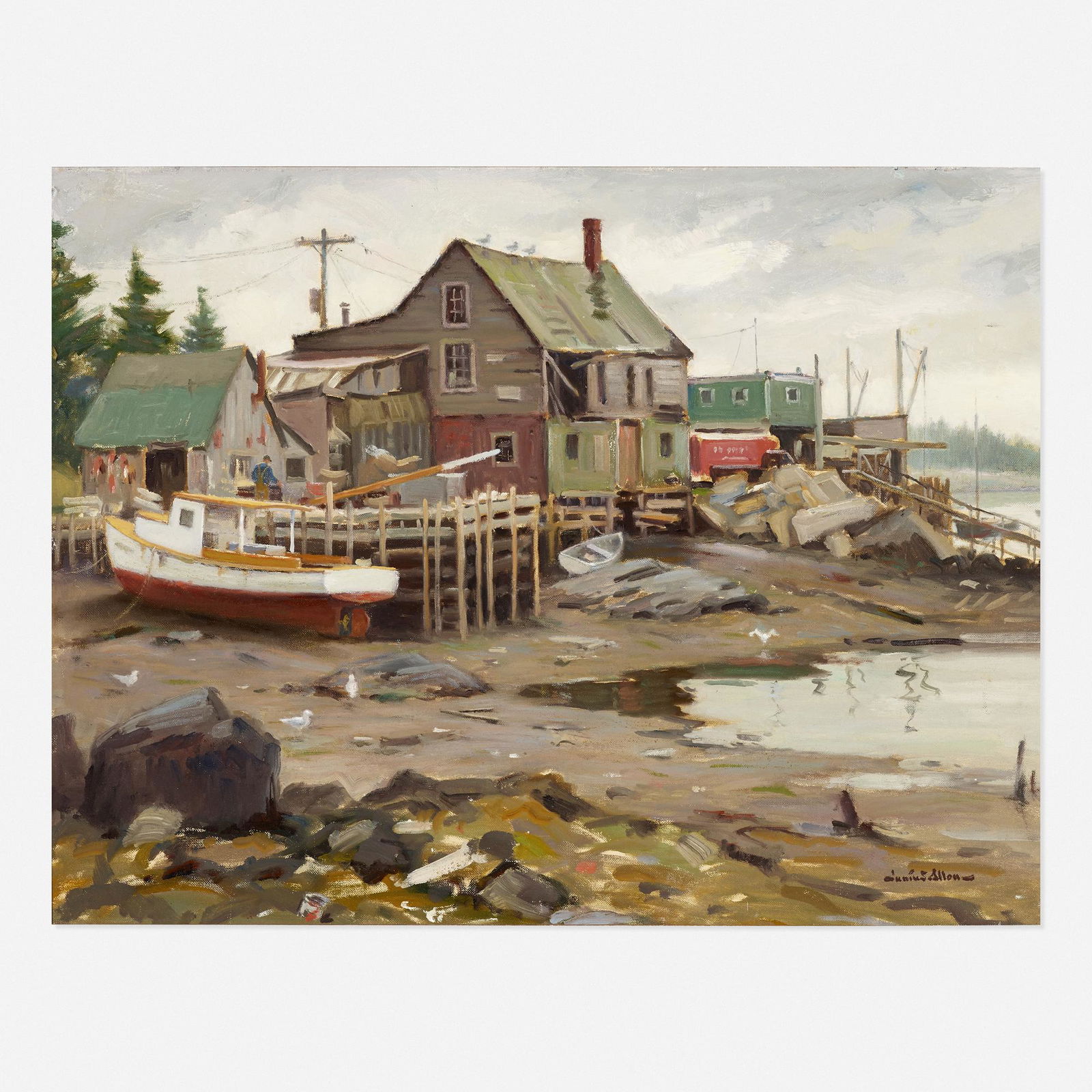 Junius Allen, Low Tide, Port Clyde (1 of 3)