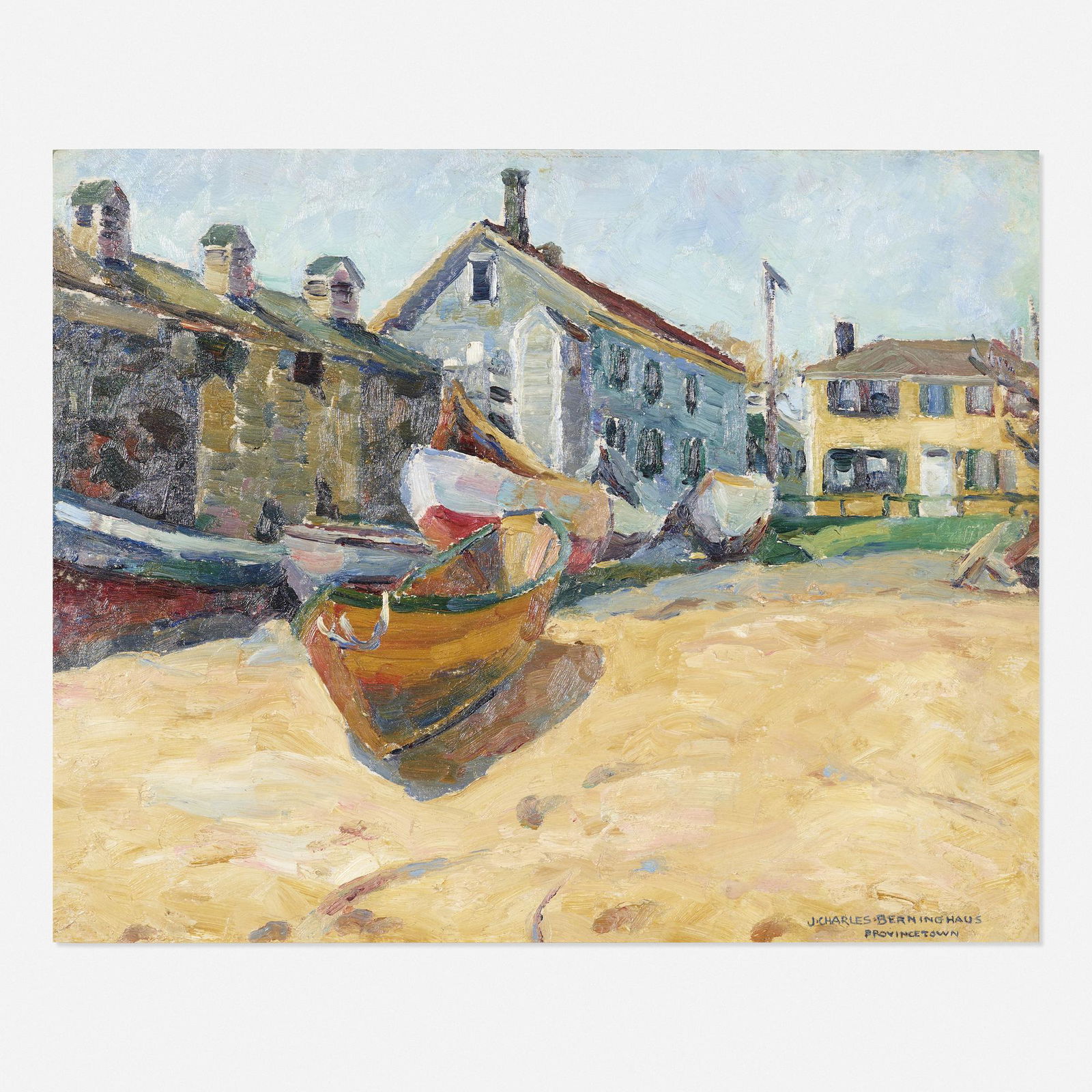 Julius Charles Berninghaus, Drydock, Provincetown (1 of 3)