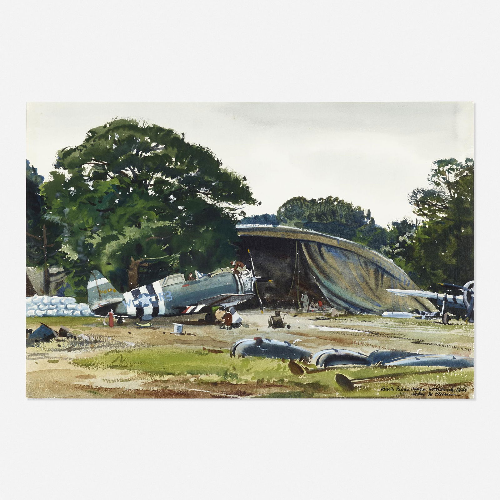 Ogden Pleissner, Buster Repair Hanger (1 of 3)