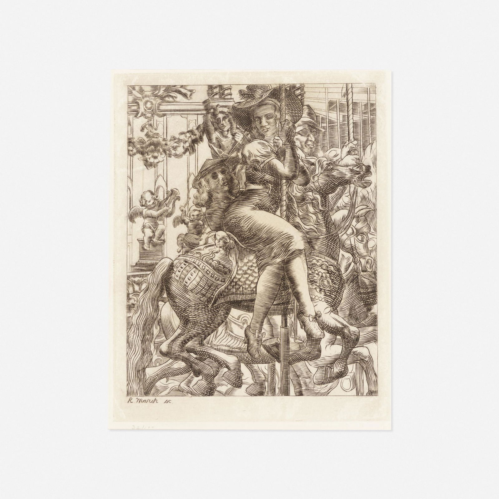 Reginald Marsh, Merry-Go-Round (1 of 3)