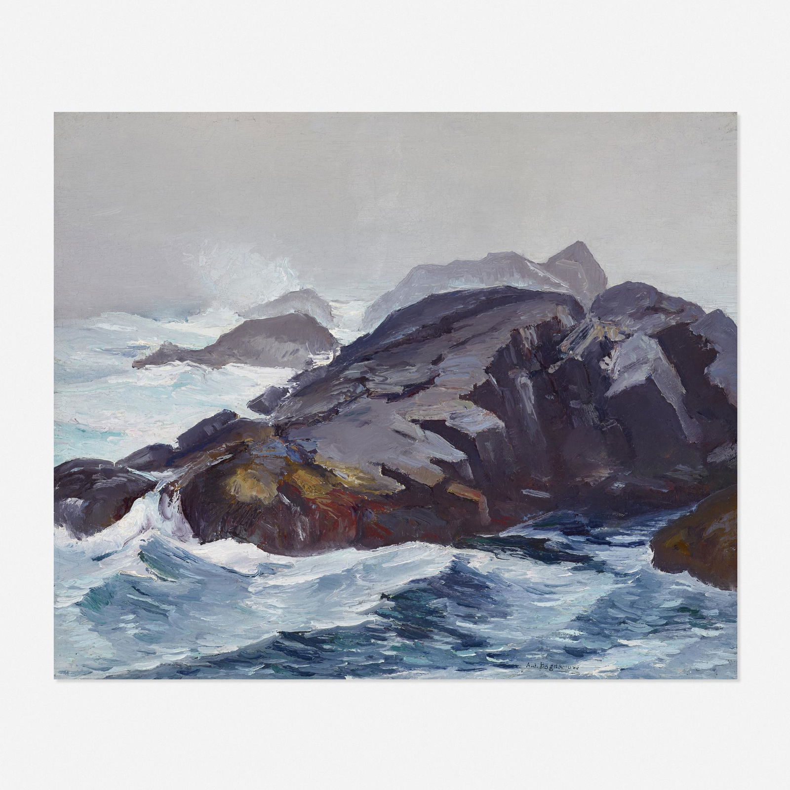 Abraham Bogdanove, Values in Grey, Monhegan (1 of 3)