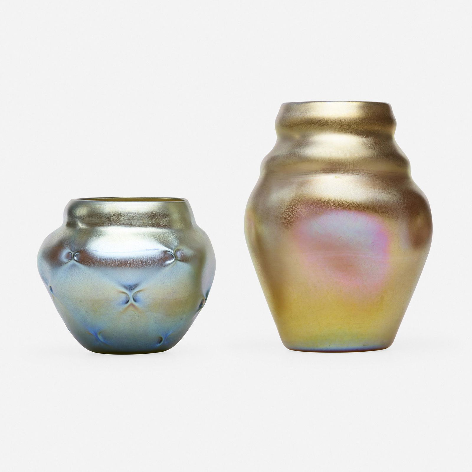Tiffany Studios, Vases, set of two (1 of 5)