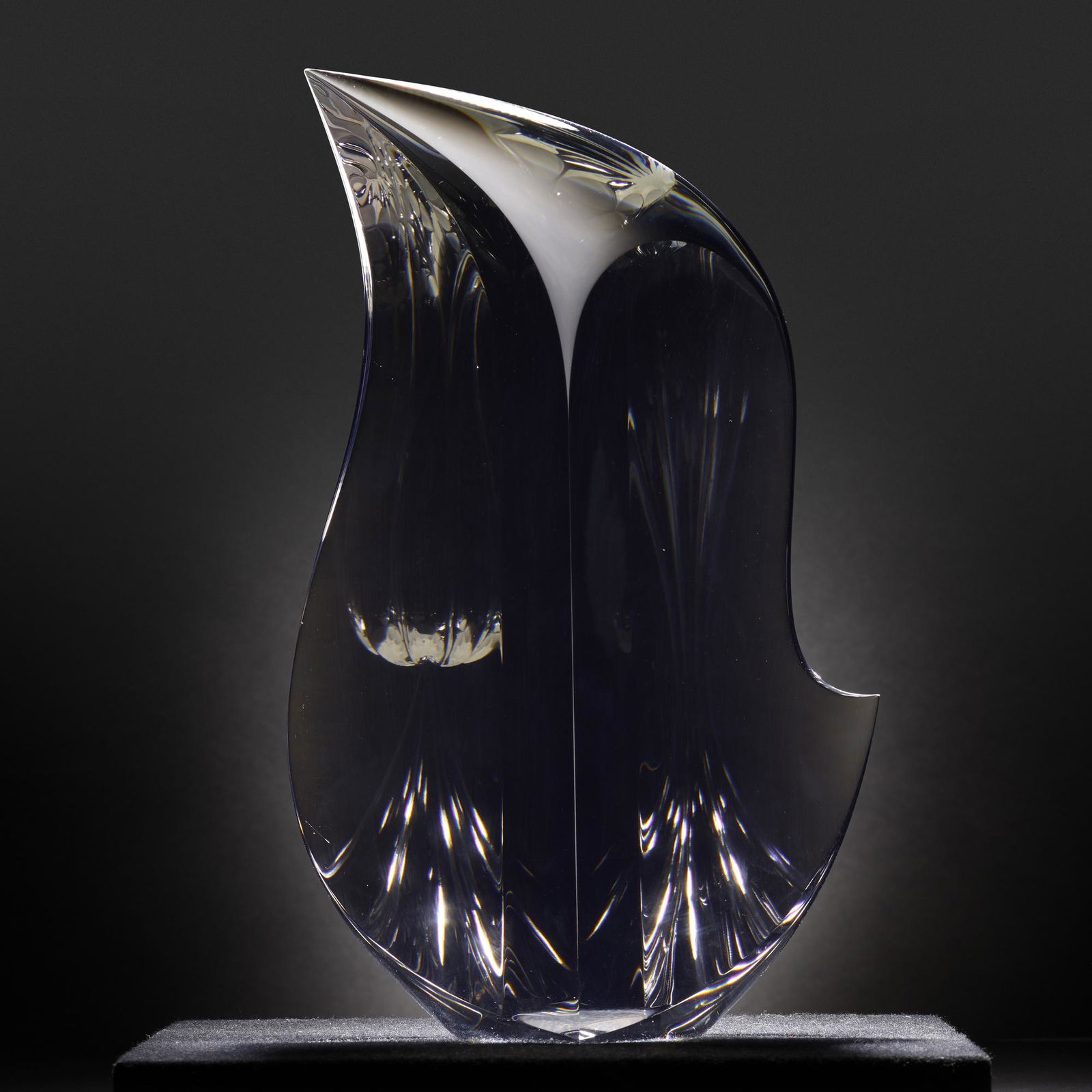 Christopher Ries, Untitled: Christopher Ries Untitled USA, 1991cut, ground, and polished optical crystal12.5 h × 7.5 w × 2.5 d in (32 × 19 × 6 cm) Etched signature and date to top edge 'Christopher R