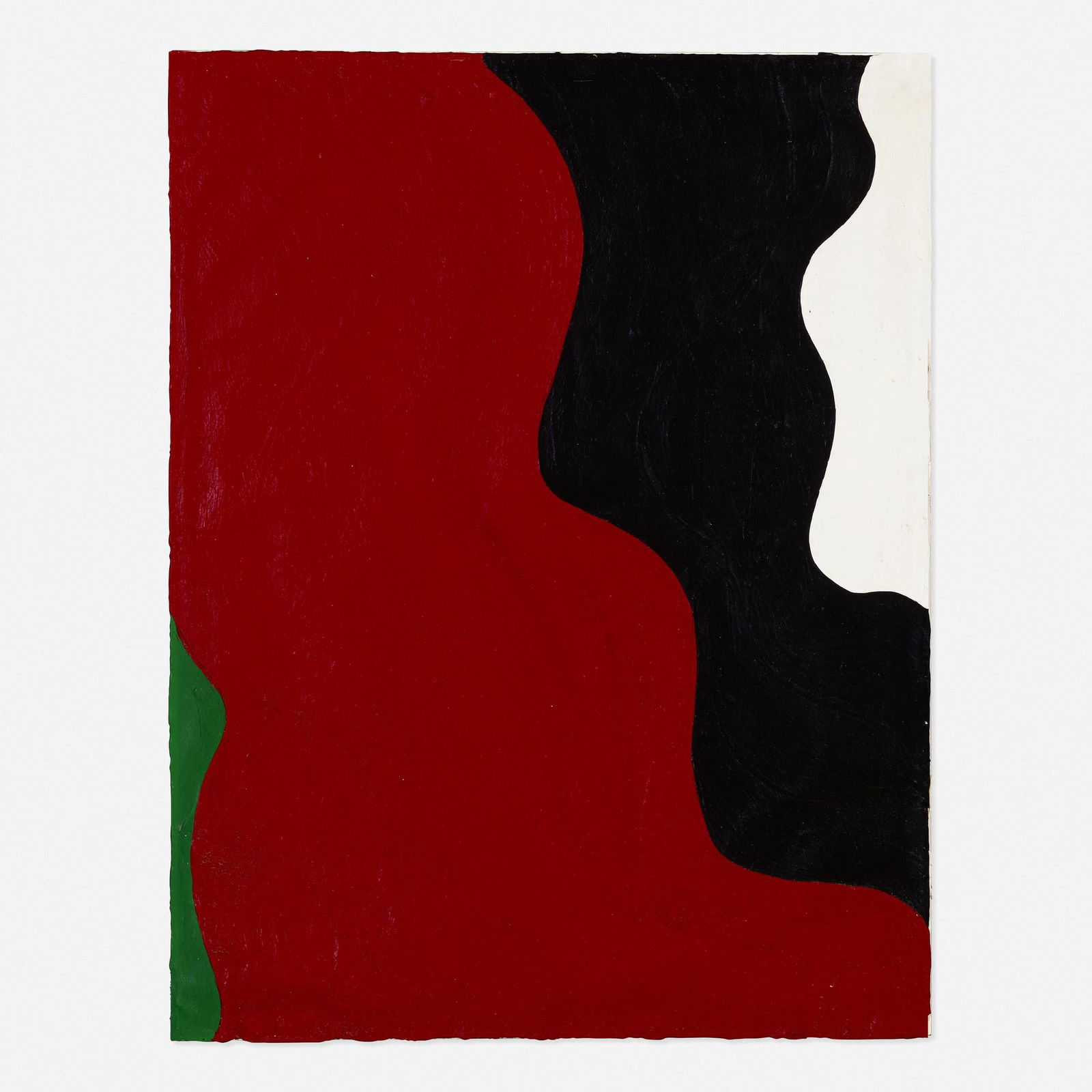 Al Held, Untitled: Al Held Untitled c. 1958acrylic on paper mounted to board25 h × 19 w in (63 × 48 cm) Provenance: Gift from the artist to the present owner This wo