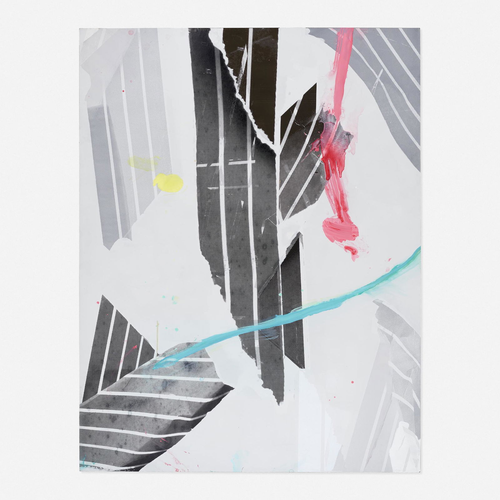 Alex Hubbard, Untitled (SK2): Alex Hubbard Untitled (SK2) 2008oil on aluminum62.125 h × 47.625 w in (158 × 121 cm) Signed, titled and dated to verso 'A. Hubbard 2008 Untitled (SK2)'. Provenance: