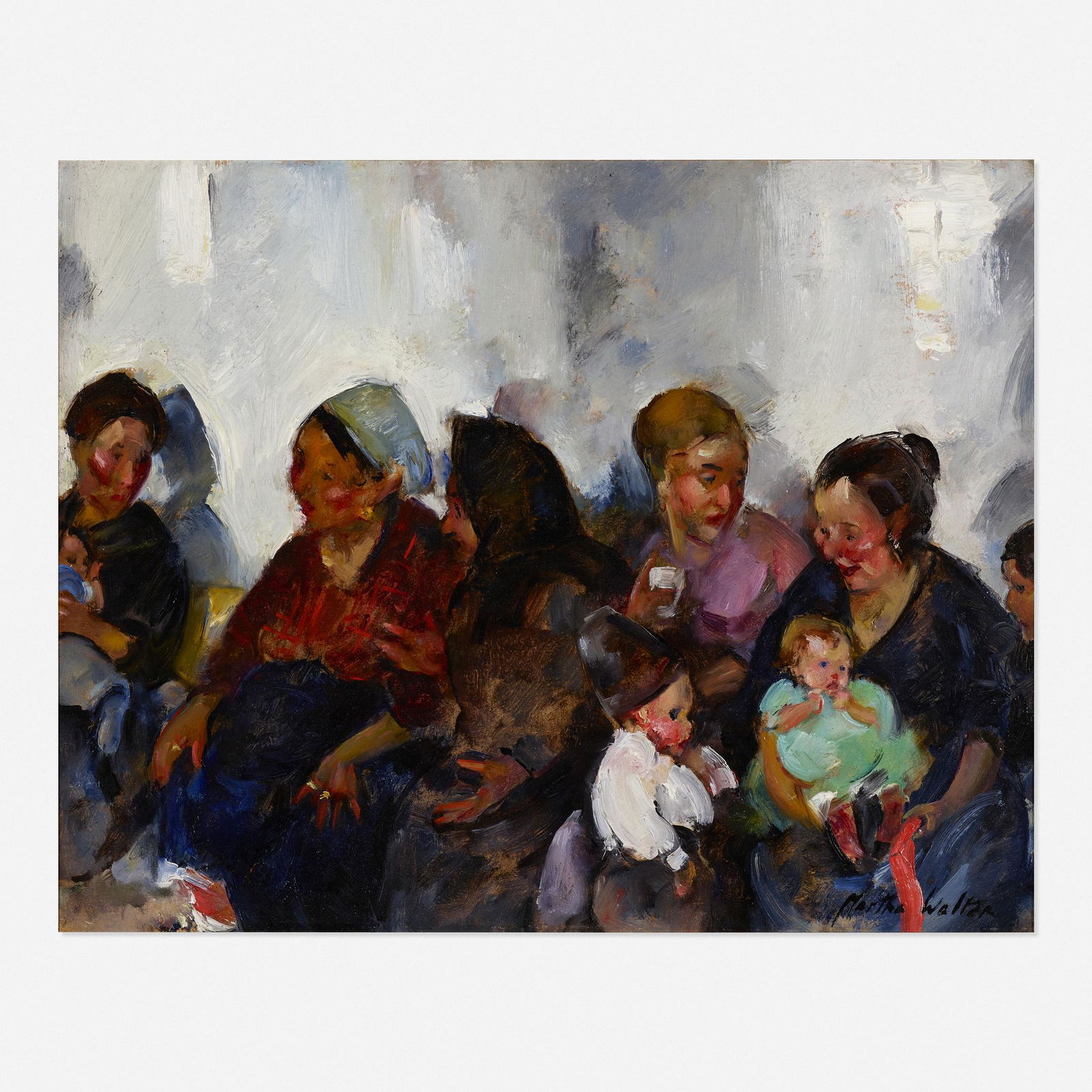 Martha Walter, Group of Jews against White Wall (1 of 3)