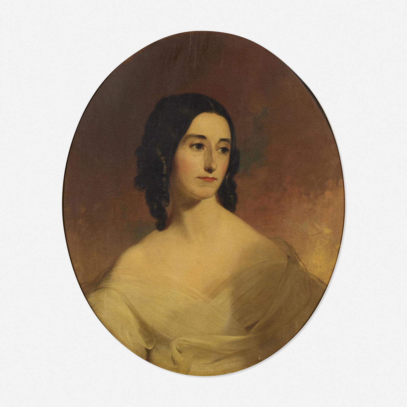 Thomas Sully, Portrait of Mrs. Philip Augusta Stockton: Thomas Sully Portrait of Mrs. Philip Augusta Stockton (neé Mary Remington) 1850oil on canvas29 h × 23.5 w in (74 × 60 cm) Provenance: Collection of Richard A. Bourne,