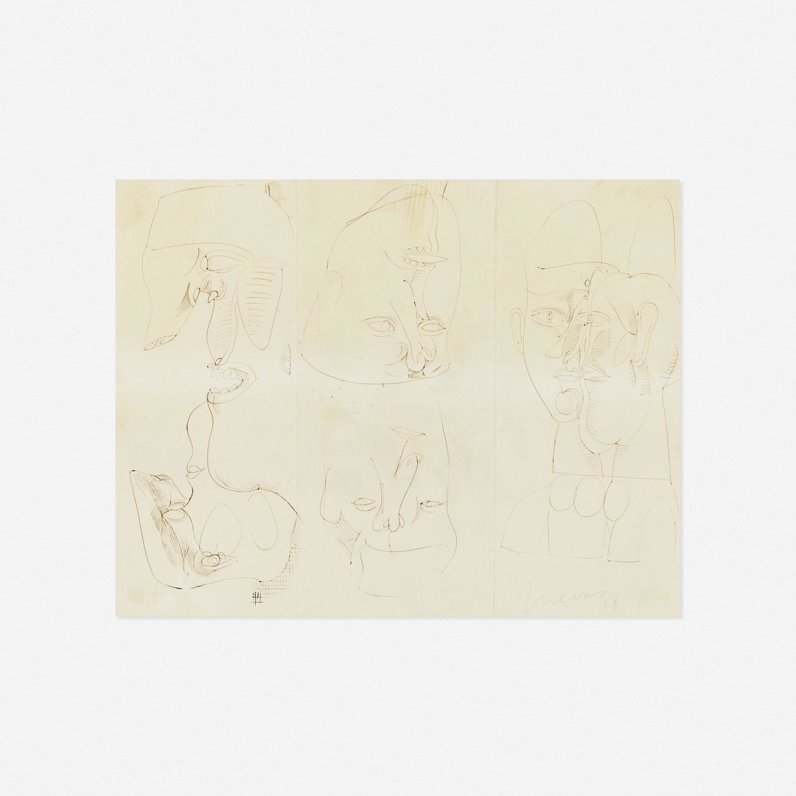 José Luis Cuevas, Untitled (1 of 3)