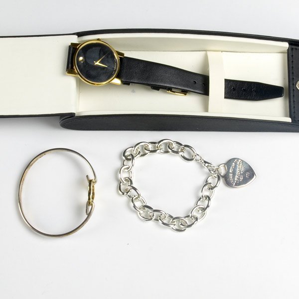 TIFFANY JEWELRY AND MOVADO WATCH