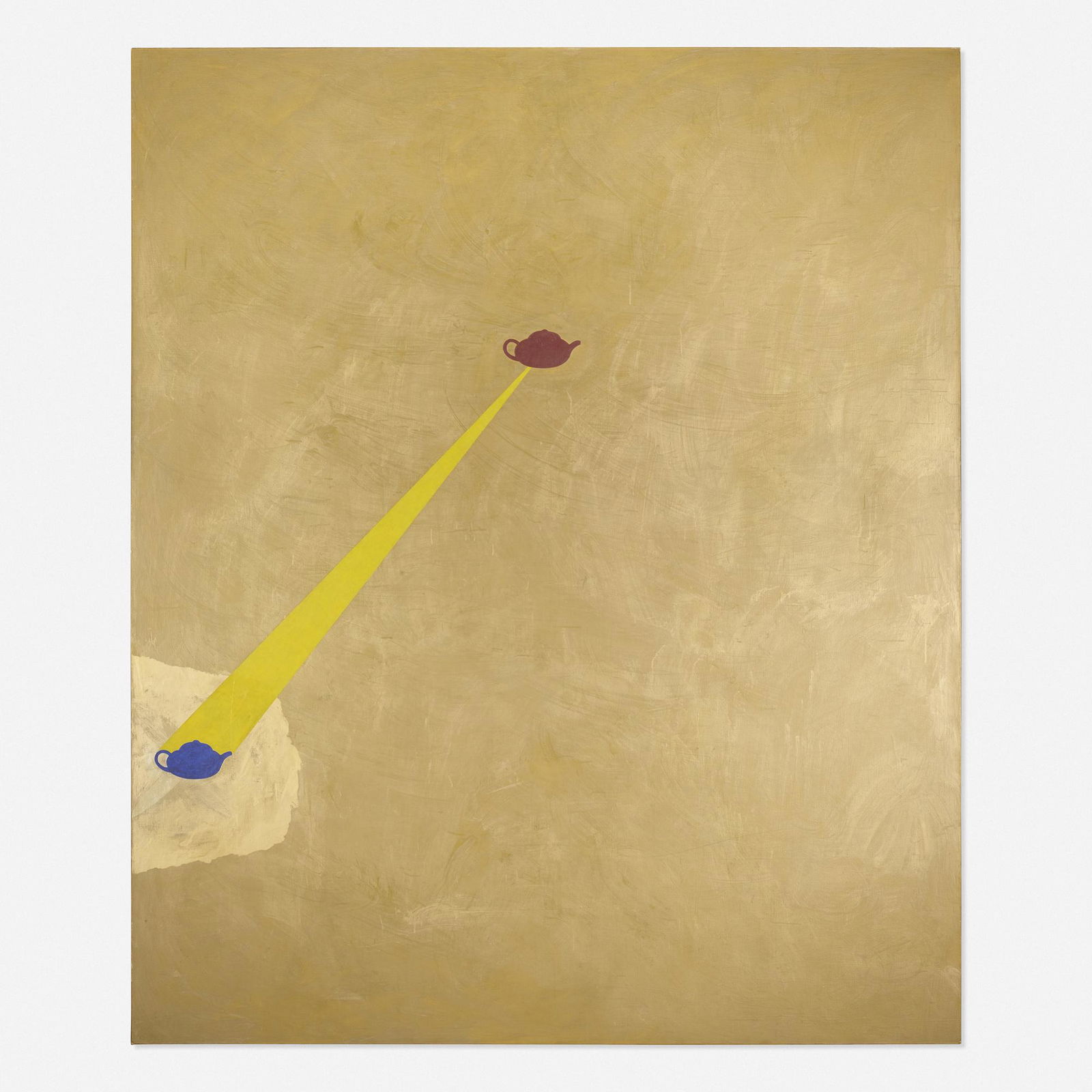 Robert Moskowitz, Teapot: Robert Moskowitz Teapot 1976acrylic and oil on canvas91½ h × 76½ w × 1½ d in (232 × 194 × 4 cm) Signed, titled and dated to verso 'Teapot 1976 Robert Moskowitz'.