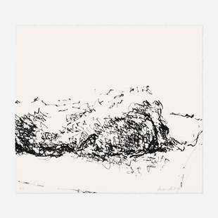 Ursula Von Rydingsvard, Untitled: Ursula Von Rydingsvard Untitled 1983lithograph22? h × 24¾ w in (56 × 63 cm) Signed, dated and numbered to lower edge '3/15 Ursula Von Rydingsvard 83'. This work is number 3 from the e