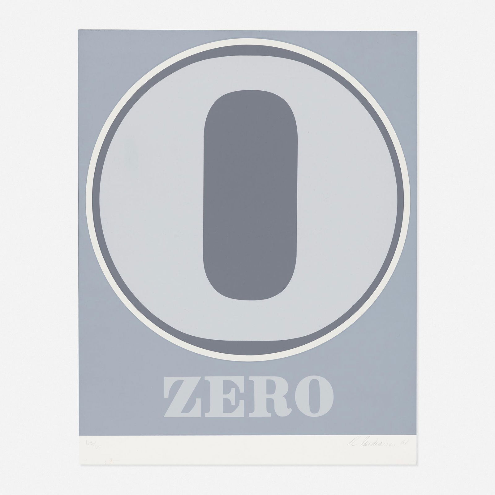 Robert Indiana, Zero (from Numbers) (1 of 2)