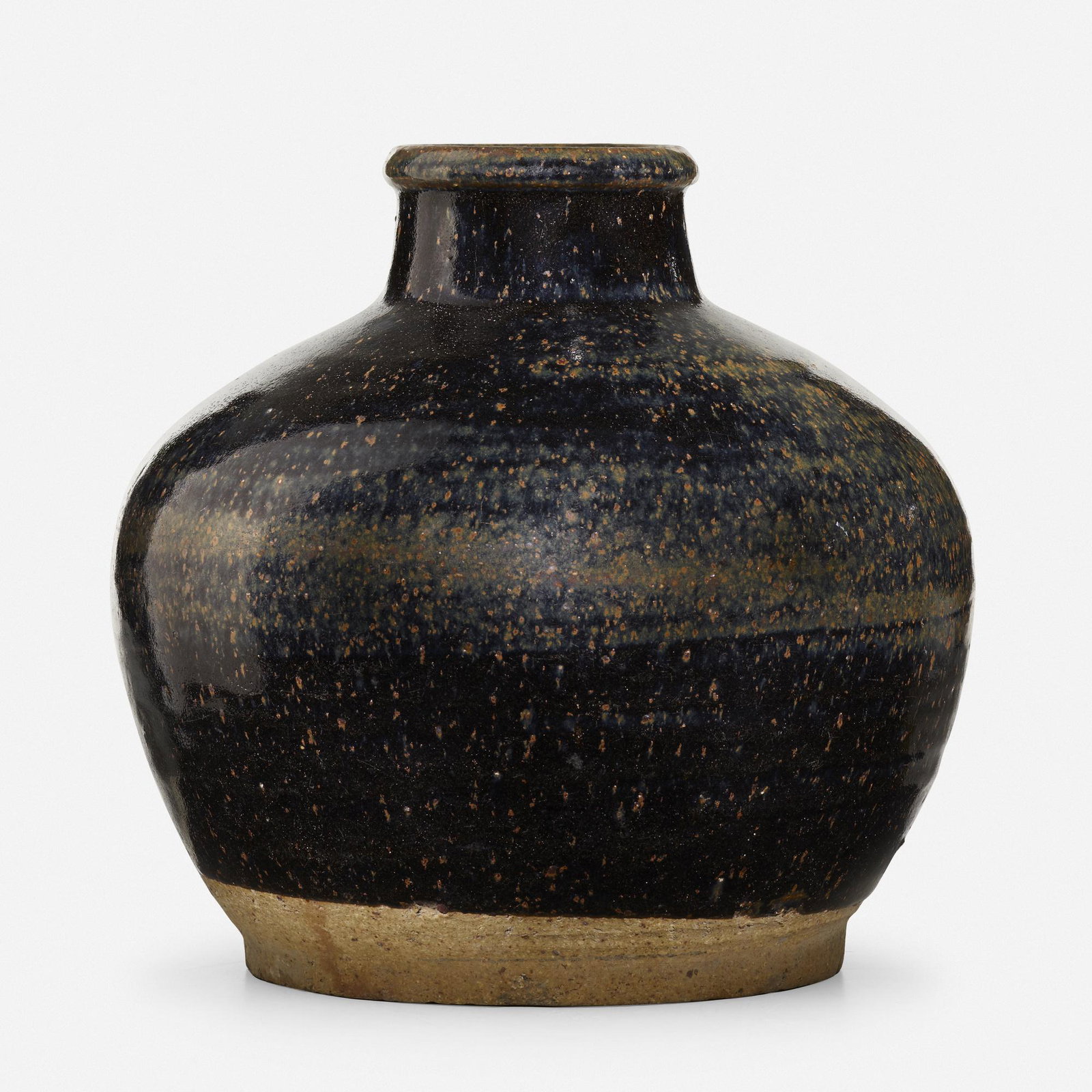 Chinese, Large Black and Russet-glazed jar (1 of 4)