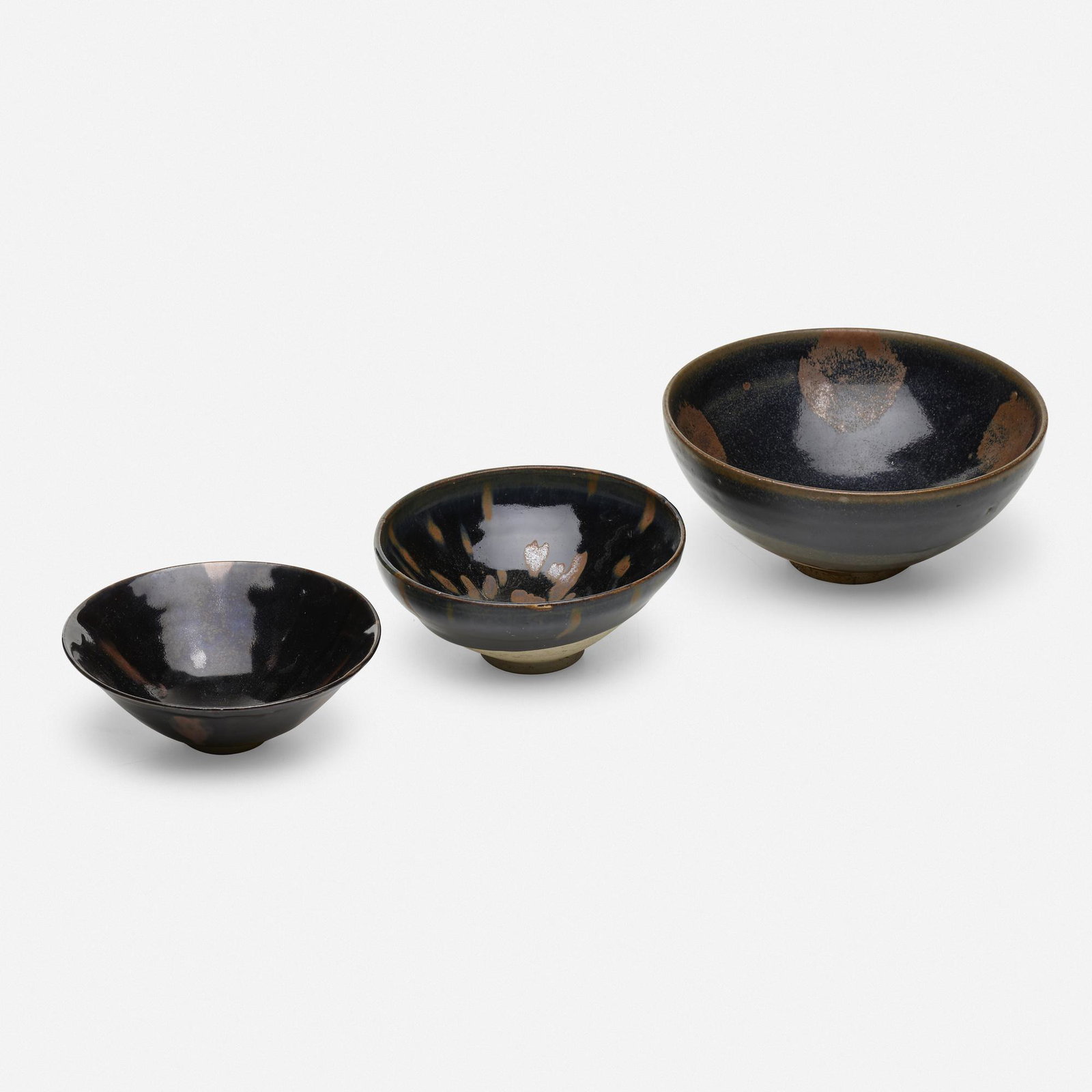 Chinese, Collection of three Henan bowls (1 of 6)