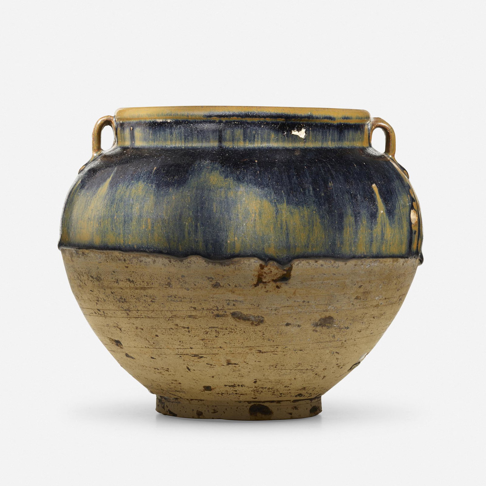 Chinese, Large Black-glazed handled jar (1 of 4)