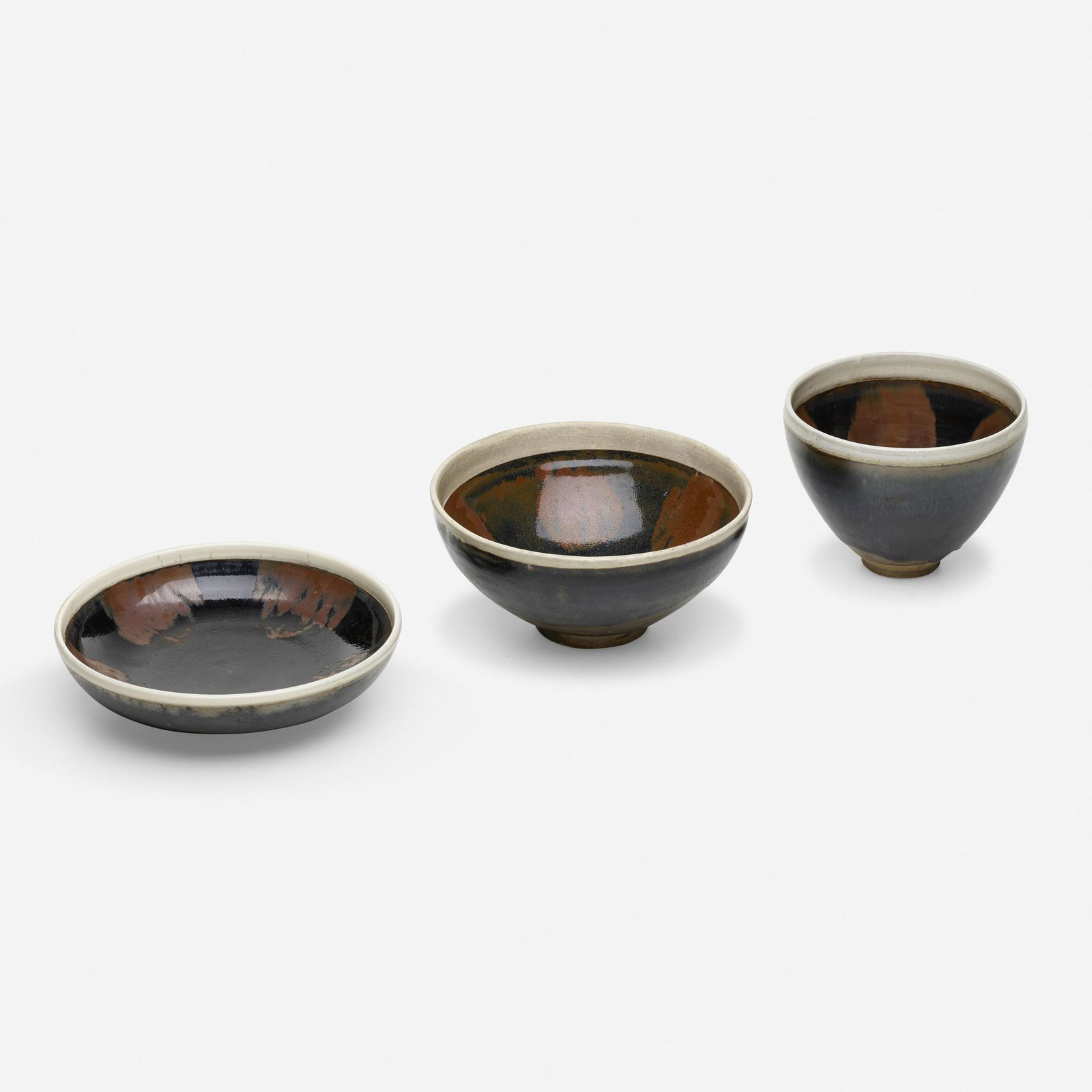 Chinese, Collection of three Henan bowls (1 of 6)