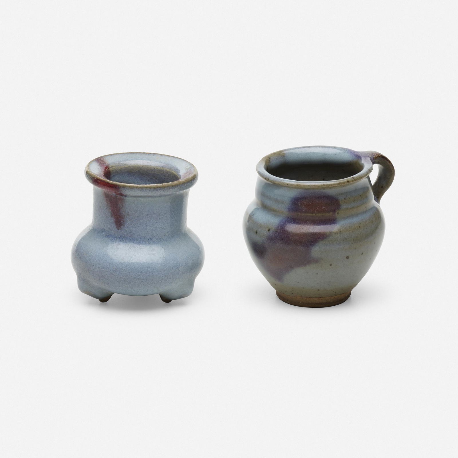 Chinese, Jun Purple-splashed handled cup and vessel (1 of 5)